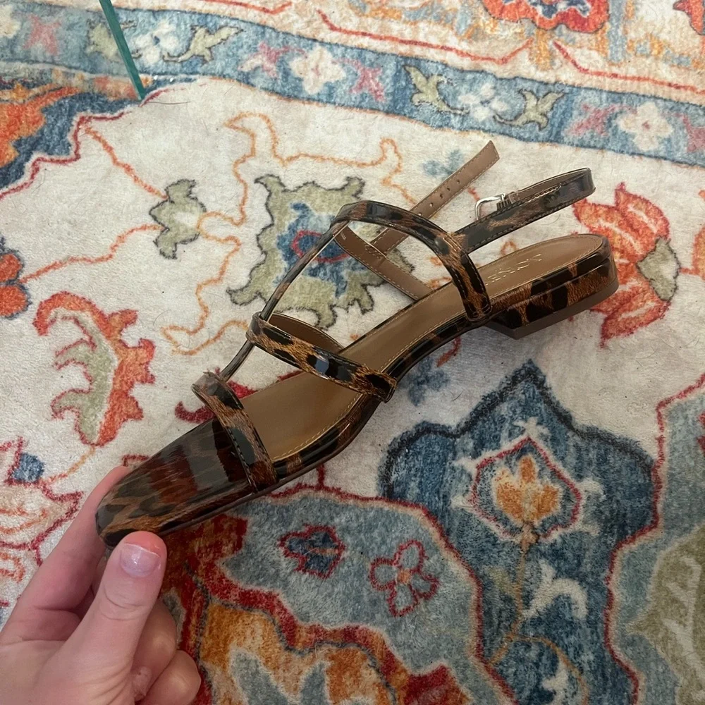 J. Crew Leopard Print Ankle-Strap Sandals - Picture 5 of 5